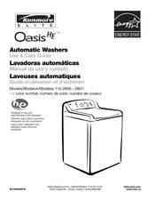 Kenmore Elite Oasis HE Serie Manual De Uso Y Cuidado