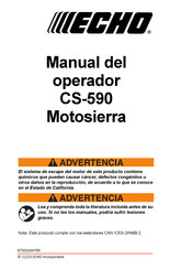 Echo CS-590 Manual Del Operador