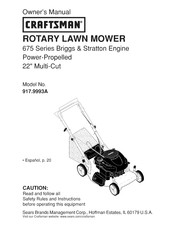 Craftsman 917.9993A Manual Del Usuario