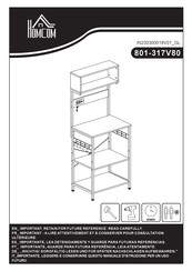 HOMCOM 801-317V80RB Instrucciones De Montaje