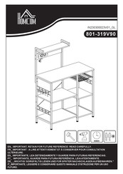 HOMCOM 801-319V90RB Instrucciones De Montaje