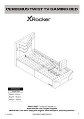 Xrocker CERBERUS TWIST Instrucciones De Montaje