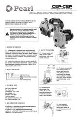 Pearl CEP 05 A16S Iinstrucciones De Instalación Y Operación