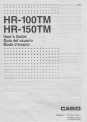 Casio HR-100TM Guia Del Usuario