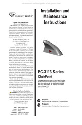 T&S ChekPoint EC-3113-VF05 Instrucciones De Instalación Y Mantenimiento