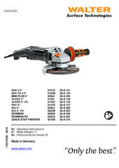 Walter 6263B Instrucciones De Manejo