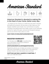 American Standard Mainstream 1699500.020 Manual Del Propietário