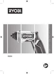 Ryobi RSD4 Manual Del Usuario