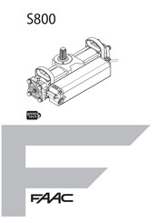 FAAC GreenTech S800 Manual Del Usuario