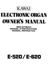 Kawai E-520 Manual Instructivo