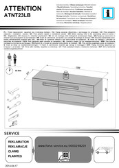 Forte ATTENTION ATNT23LB Instrucción De Montaje