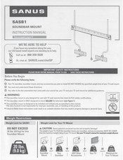 Sanus SASB1 Manual De Instrucciones