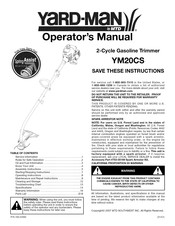 MTD Yard-Man YM20CS Manual Del Operador