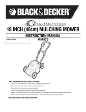 Black and Decker LAWN HOG MM575 Manual De Instrucciones