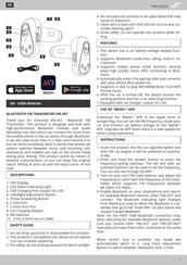 AMiO FM VM-207 Instrucciones De Uso