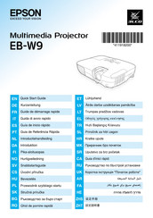 Epson EB-W9 Guia De Inicio Rapido