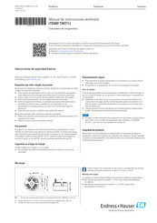 Endress+Hauser iTEMP TMT31 Manual De Instrucciones Abreviado