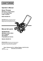 Craftsman 536.881410 Manual Del Operador