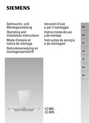 Siemens LC 669 Serie Instrucciones De Uso Y De Montaje