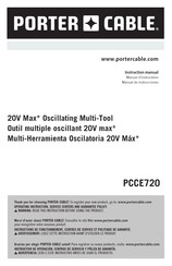 Porter Cable PCCE720 Manual De Instrucciones