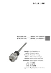 Balluff BTL BNC 00-B15A_010-000S92 Serie Instrucciones De Montaje