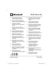 EINHELL TP-CD 18/80 Li-i BL Manual De Instrucciones Original