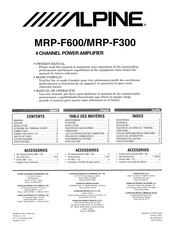 Alpine MRP-F300 Manual De Operación