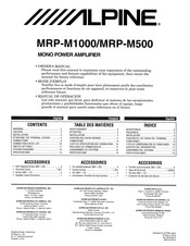 Alpine MRP-M500 Manual De Operación