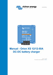 Victron energy Orion XS 12/12-50A DC-DC Manual Del Usuario