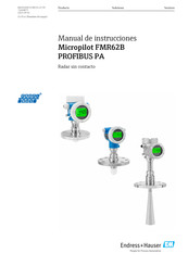 Endress+Hauser Micropilot FMR62B Manual De Instrucciones