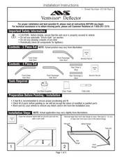 LUND AVS Ventvisor Instrucciones De Instalación