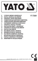 YATO YT-73081 Manual De Instrucciones