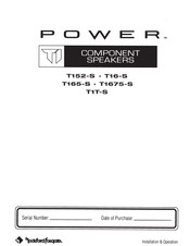 Rockford Fosgate POWER T1T-S Instrucciones