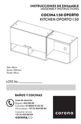 CORONA OPORTO CM0446321 Instrucciones De Ensamble