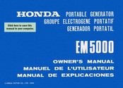 Honda Power Equipment EM 5000 Manual De Explicaciones