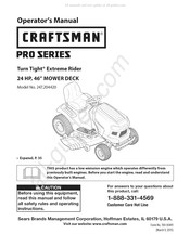 Craftsman Pro 247.204420 Manual De Instrucciones