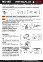 A-iPower GXS5000D Guia De Inicio Rapido