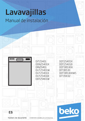 Beko DIT39432 Manual De Instalación