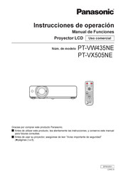 Panasonic PT-VW435NE Instrucciones De Operación