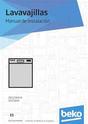 Beko DDS25841X Manual De Instalación