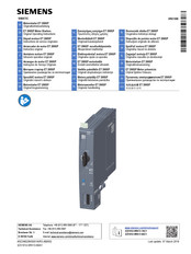 Siemens 3RK1308 Instructivo