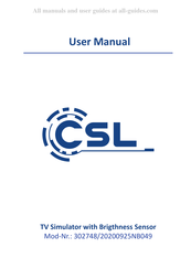 CSL 302748 Manual De Instrucciones