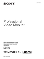 Sony TRIMASTER EL PVM-1741 Manual De Instrucciones