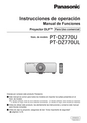 Panasonic PT-DZ770U Instrucciones De Operación