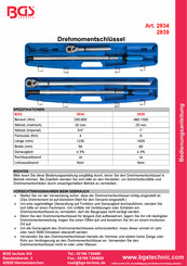 BGS technic 2834 Manual De Instrucciones