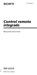 Sony RM-VL610 Manual De Instrucciones