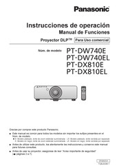 Panasonic PT-DW740EL Instrucciones De Operación