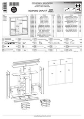 Belmax Móveis 510701 Instrucciones De Montaje