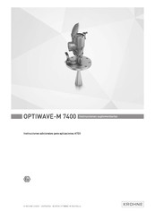 KROHNE OPTIWAVE-M 7400 Instrucciones Suplementarias