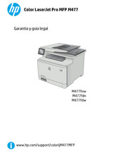 HP Color LaserJet Pro M477fdw Garantía Y Guía Legal